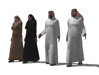 沙特阿拉伯人精细人物模型 (2)